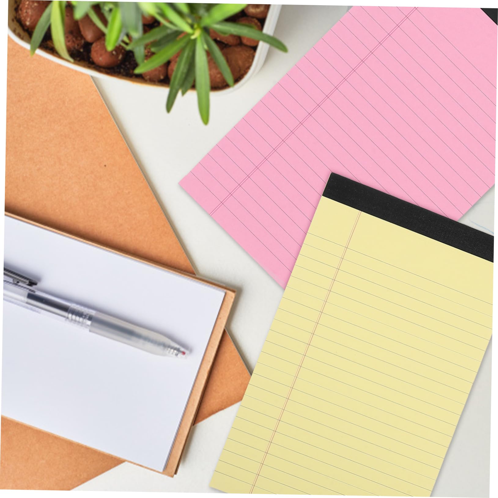 Blocco Note a Strappo A5 Rigato 6 Pezzi in Carta per Scrittura | Uso Multifunzionale, per Ufficio e Scuola, Formato Compatto Portatile, per Appunti e Attività Giornaliere