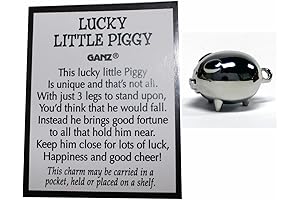Adorable Lucky Pig Figurines for Women | Set of 3 Mini Pig...