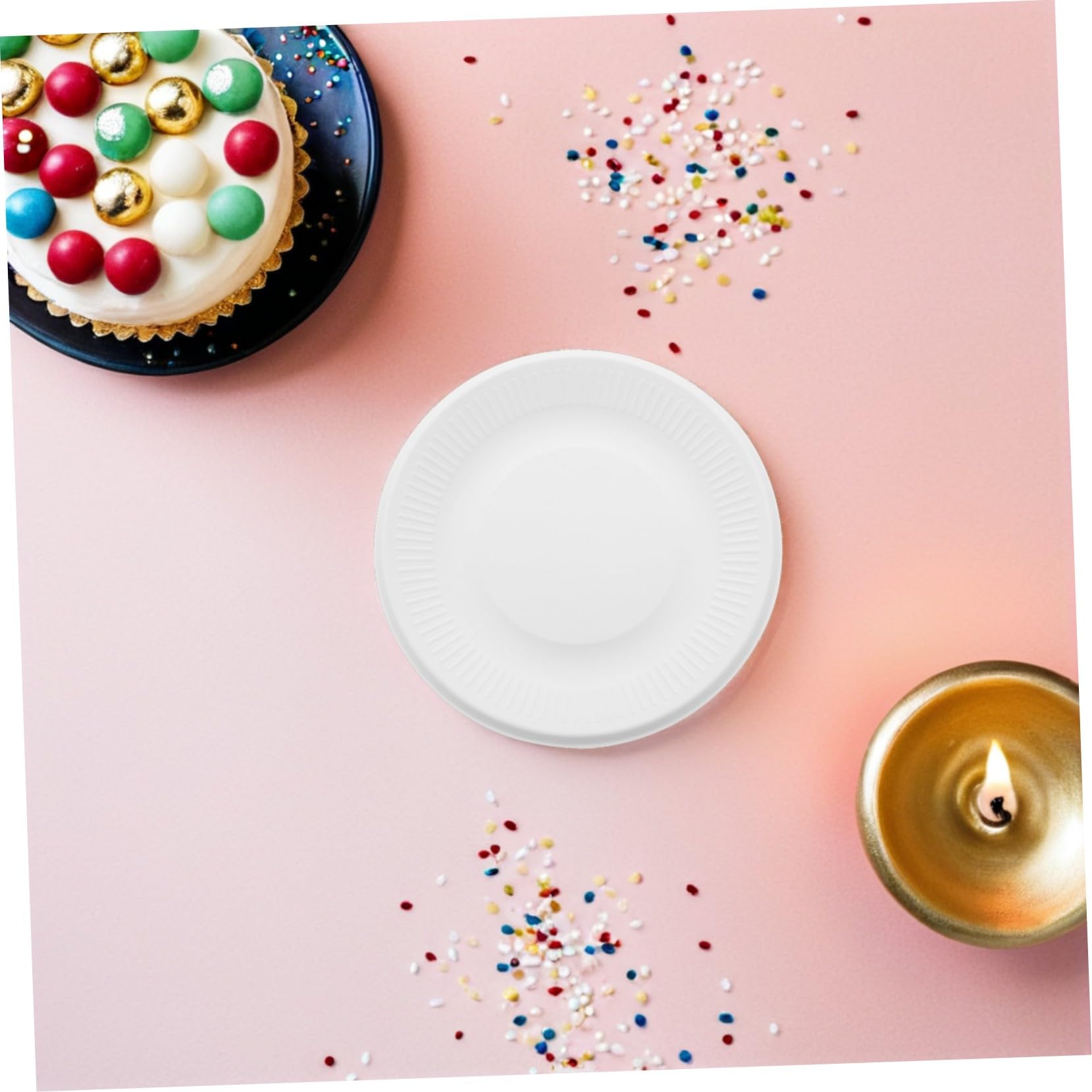 VICASKY 200 Pezzi Piatti Spessi Resistenti per Dolci Antipasti e Snack per Feste ed Eleganti