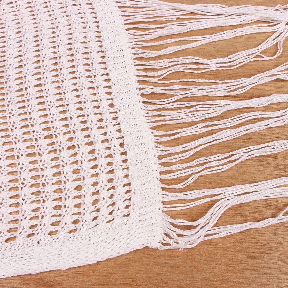 Women Sexy Hollow Out Mesh Tassle Skirts Beach Cover Up Crochet Summer Swimsuit Split Sheer Maxi Swimwear - Image 7