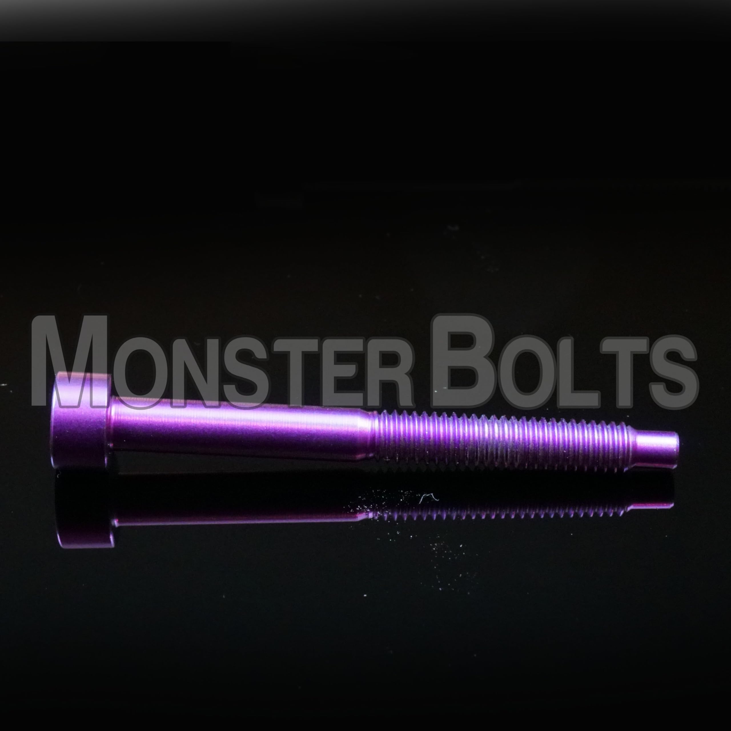 Monster Bolts - Titanium String Lock Screws, Fits OFR Floyd Rose and Ibanez Edge Style Tremolo, Purple Anodized, 6- String Set