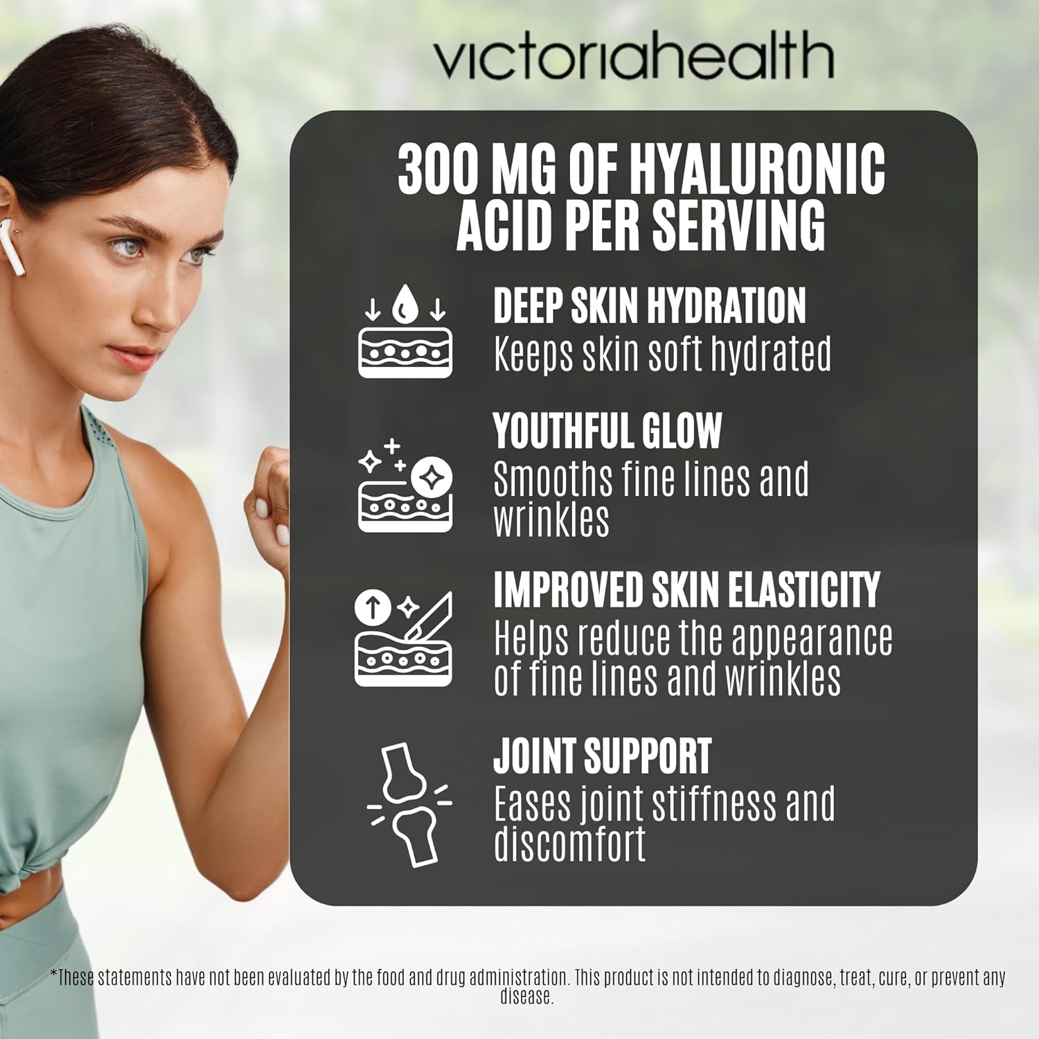DoSe by VH Hyaluronic Acid Capsules 300mg – Hyaluronic Acid Supplement with Vitamin C – Supports Skin Hydration, Joint Comfort & Eye Moisture – Vegan Supplement (30 Capsules)