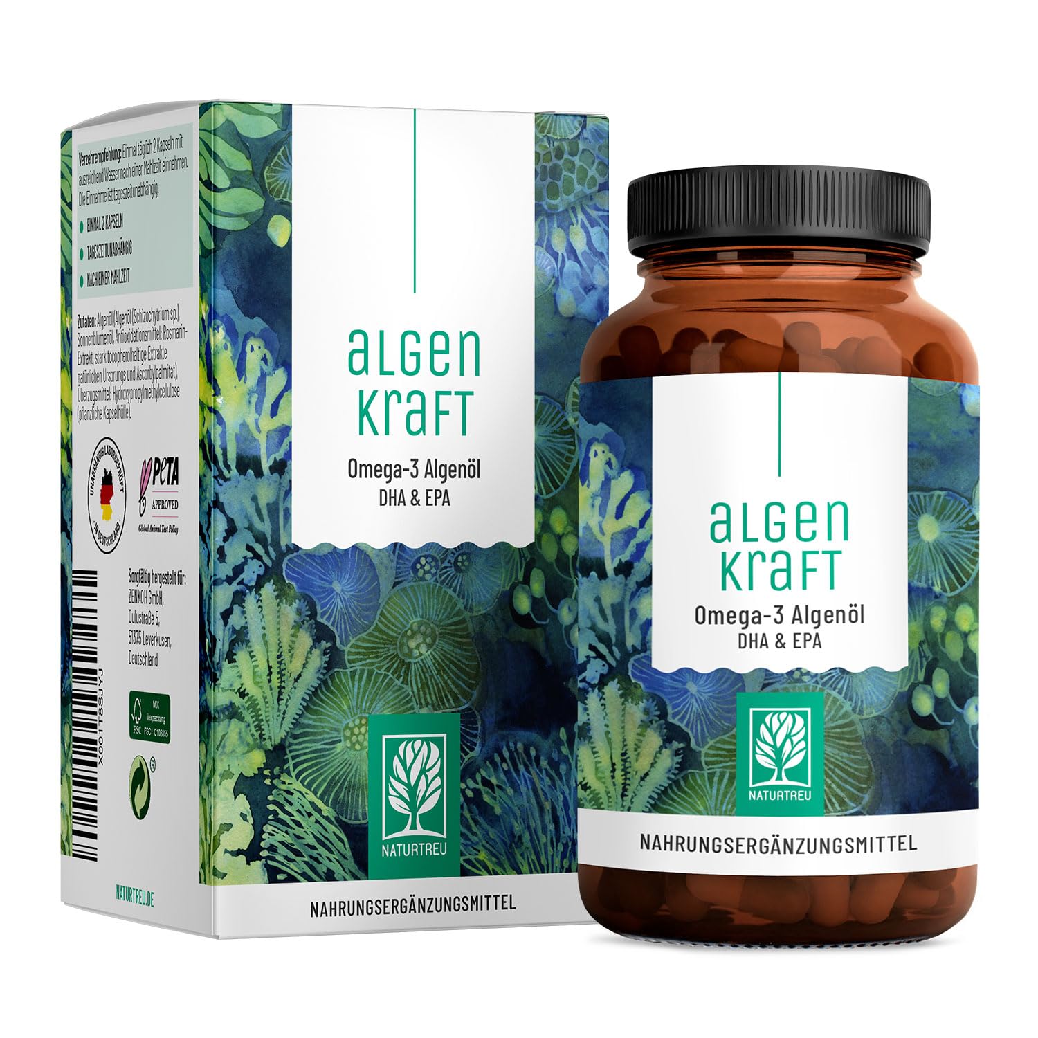NATURTREU Algenkraft Omega‑3 Vegan