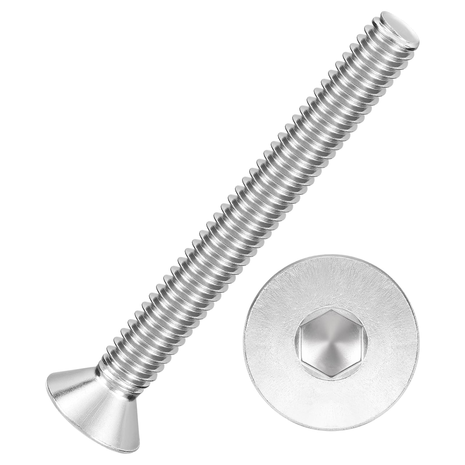 Kozelo 25Pcs[1/4-20x2-1/4"] Flat Head Socket Cap Screw Countersunk Bolt — image 1