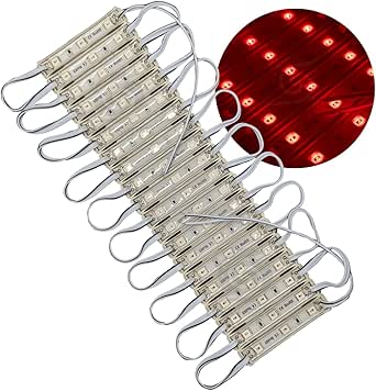Amazon.com: Generic Module 3 Led 5054 Waterproof 200 Pcs (Red) : Tools ...
