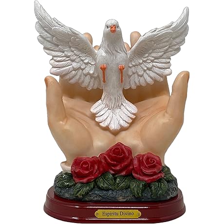 Divine Spirit in Hands Paloma Blanca 8" Espiritu Santo