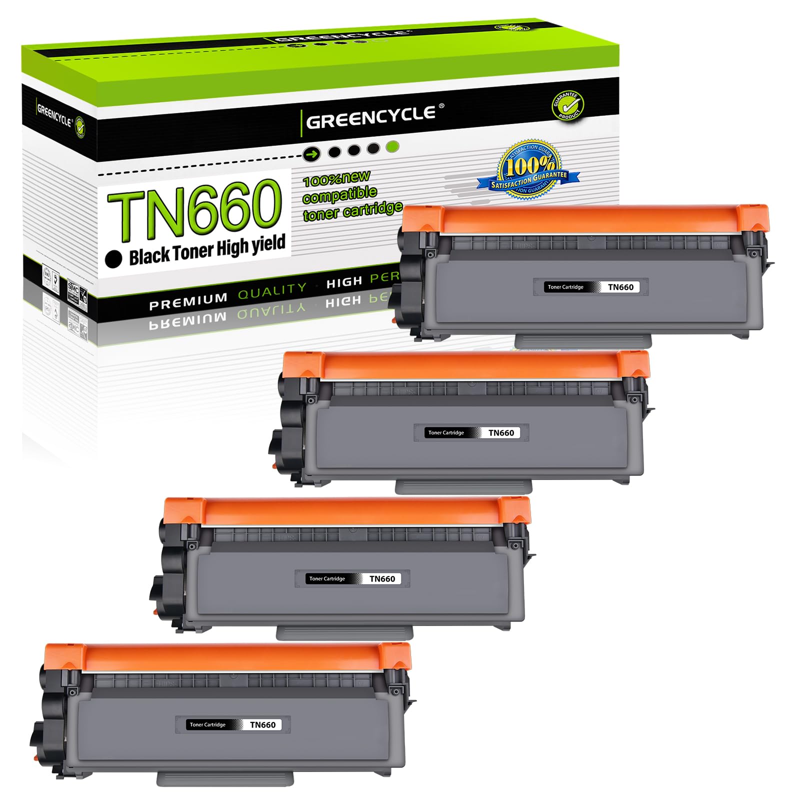 TN660 TN-660 Toner Cartridge Replacement Compatible for Brother TN 660 TN630 TN-630 High Yield to use with HL-L2380DW HL-L2320D HL-L2340DW DCP-L2540DW