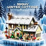 Winter Christmas Holiday House Building Set, Holiday Village Blocks, Christmas House Gifts for Adults and Teen (1431pcs)