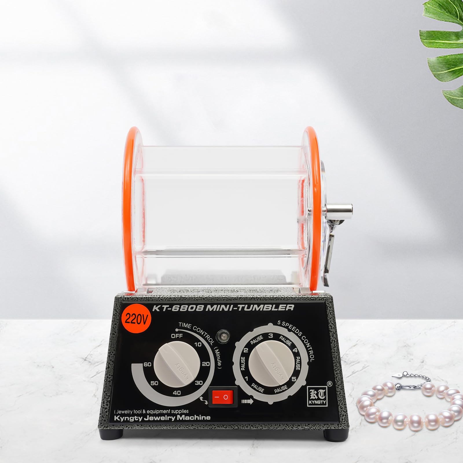 Lucidatrice A Tamburo Rotary 3kg - Per Gioielli, Con Timer E 4 Velocità - Foto 3