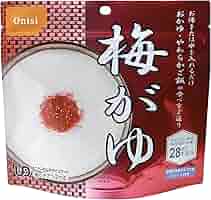 尾西食品　梅がゆ　￼50食　賞味期限5年間残あり Amazon | 尾西食品 アルファ米 梅がゆ 42g×50袋 (非常食・保存食