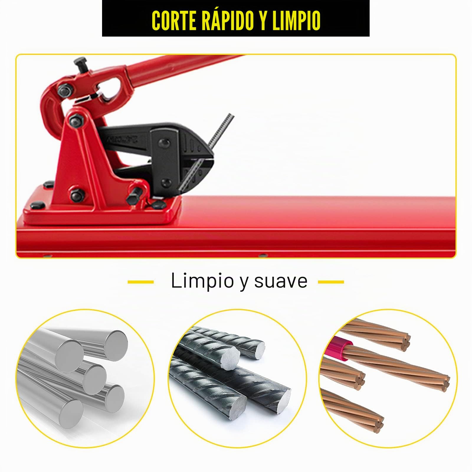 VEVOR Alicates de Engarzado de Banco Con Cabezal de Engarzado Cortador de Cables Manual de Acero de Aleación para Manguera de 1,58-5 mm para Construcción de Cables, Taller de Mantenimiento