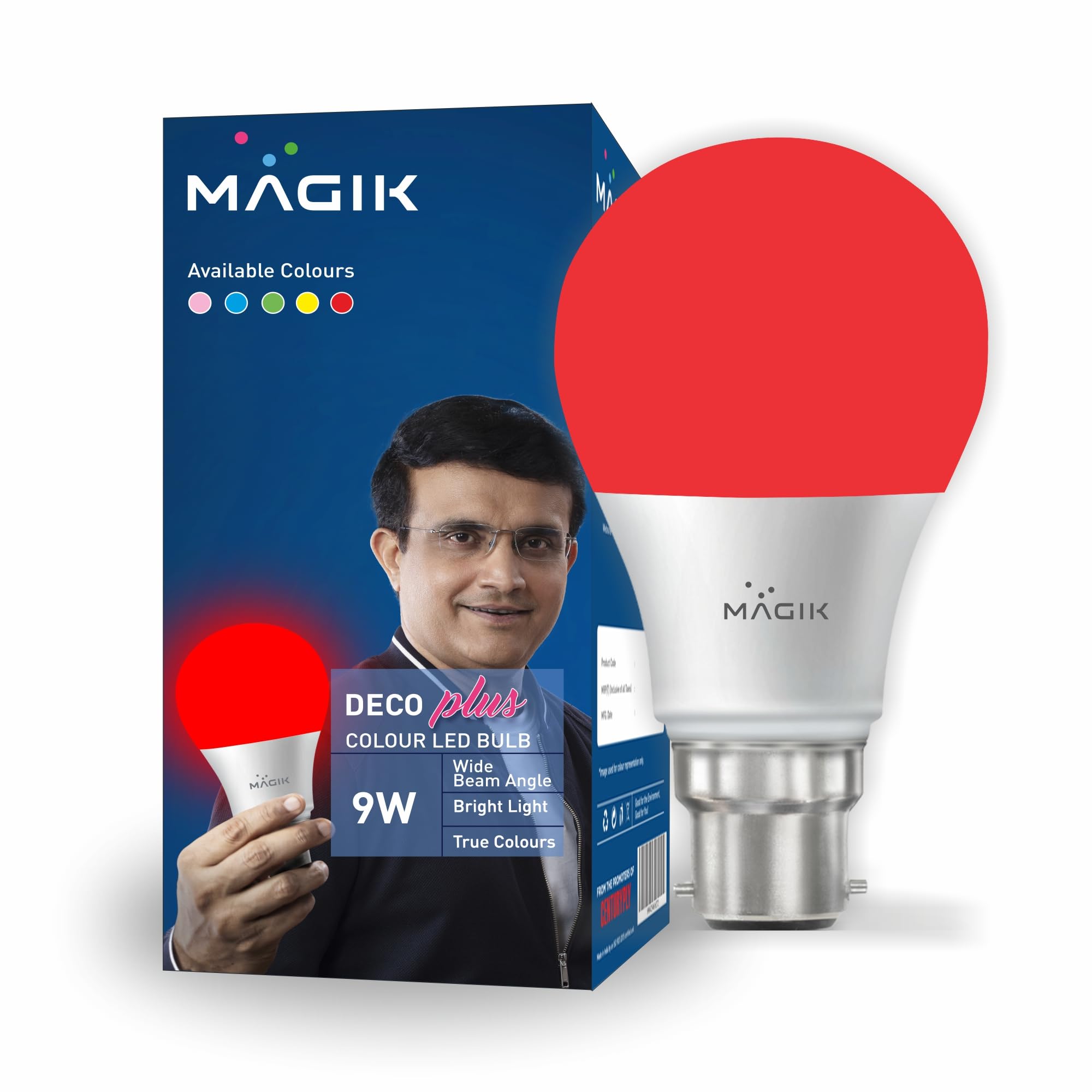 MAGIK Deco Plus 9 W LED Bulb Red (Pack of 1) for Decoration-picture-10