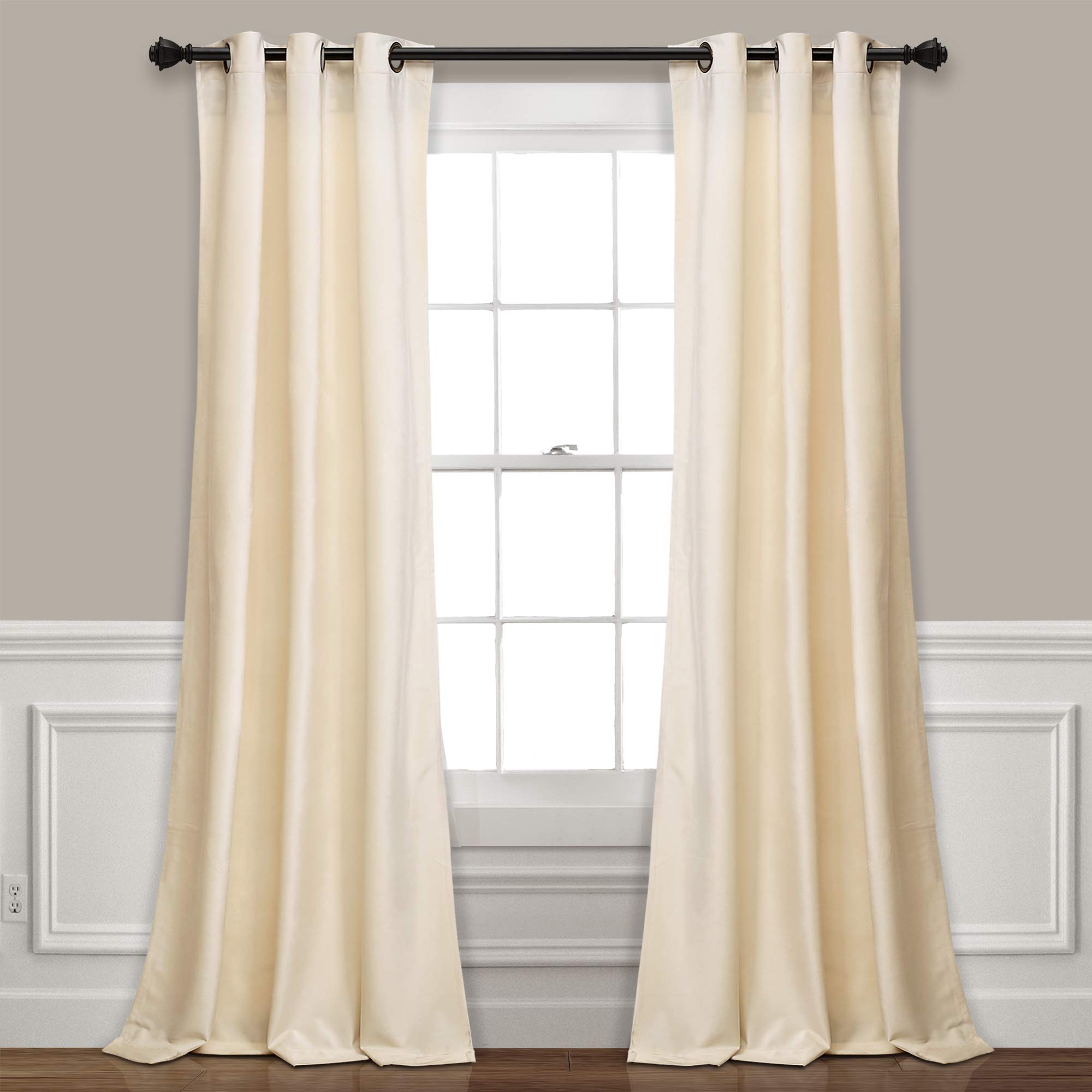 Ivory Blackout Velvet Curtains Curtains & Drapes