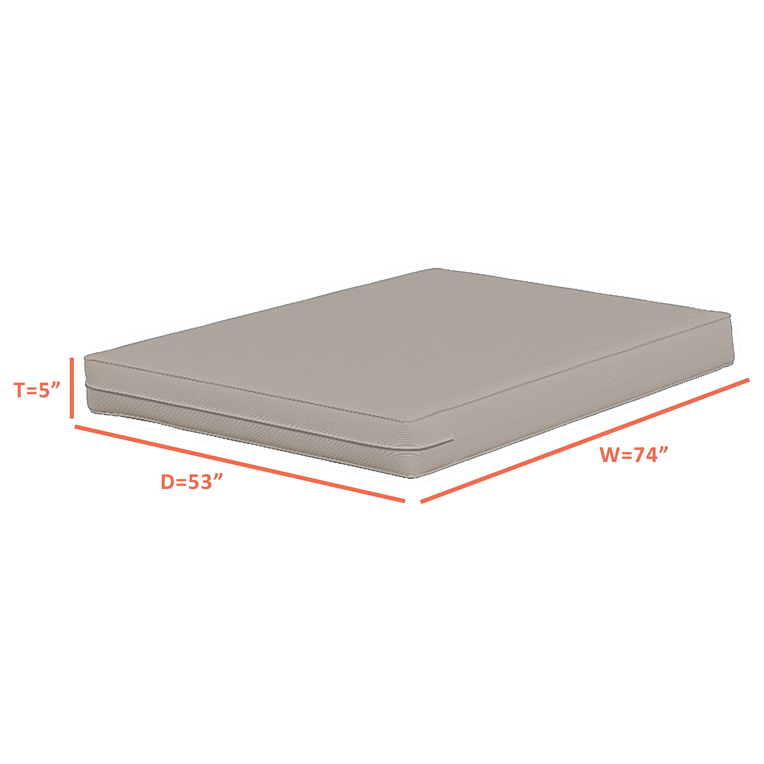 Covers & All Mattress Protector Cover 100% Waterproof - Doubled Zippered Full Bed Mattress Protector for Patio Bench, Sofa/Cushion (5