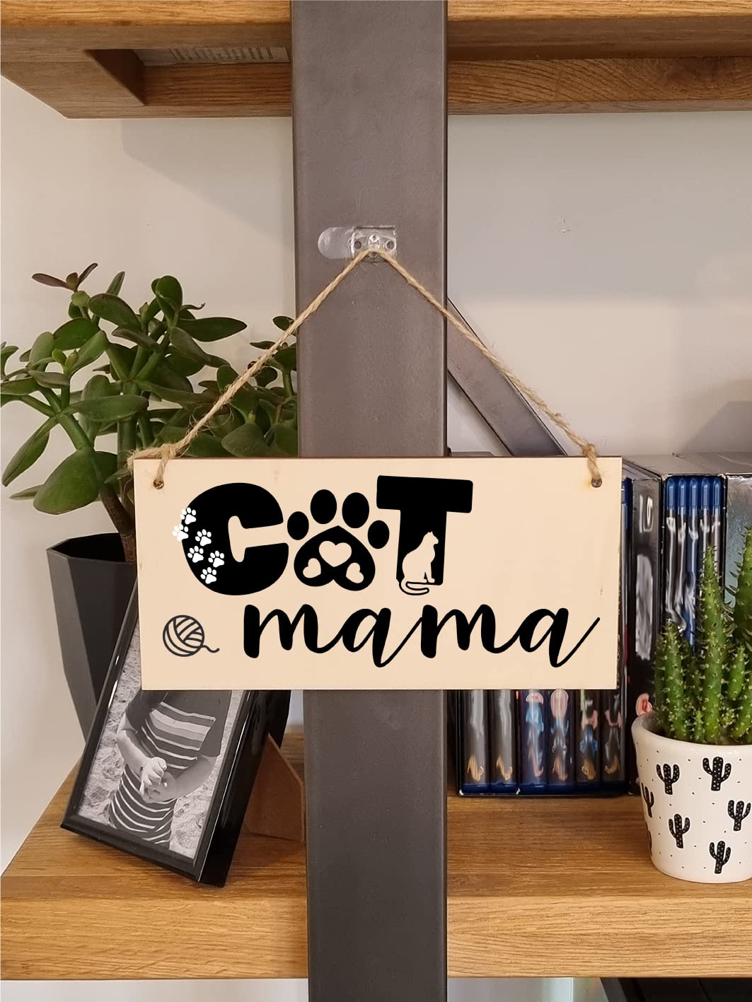 Targa Da Parete In Legno 'Dog Mum' – Regalo Divertente Fatto A Mano Per La Festa Della Mamma Amante Dei Cani