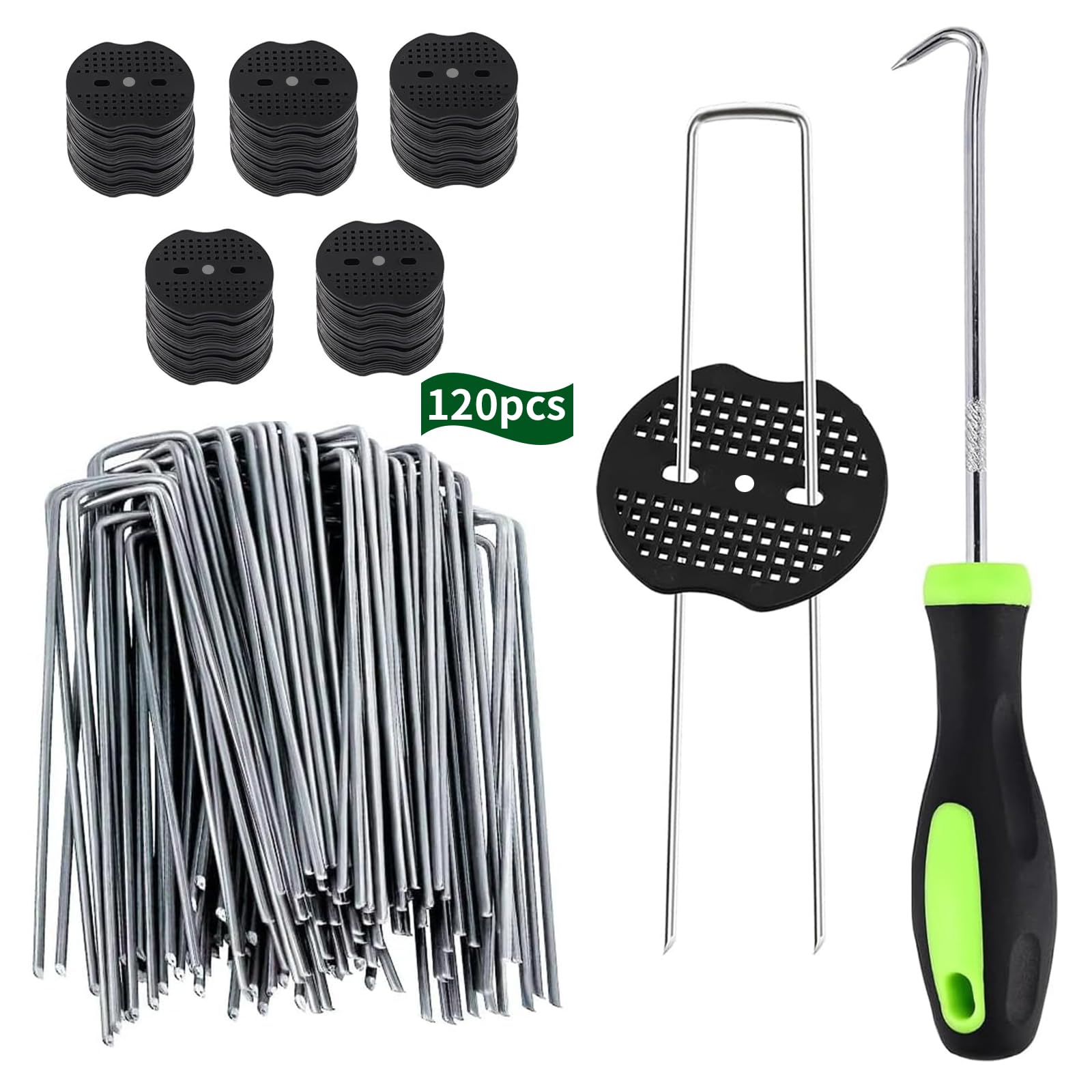 Piquets de fixation en U pour toiles de paillage et grillage x120
