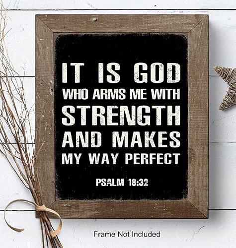 Miniatura 7 de Religious Gifts for Men Decor - Christian Wall Art - Inspirational Holy Scripture Bible Verses Psalms - Catholic Gifts for Pastor, Ordained Minister