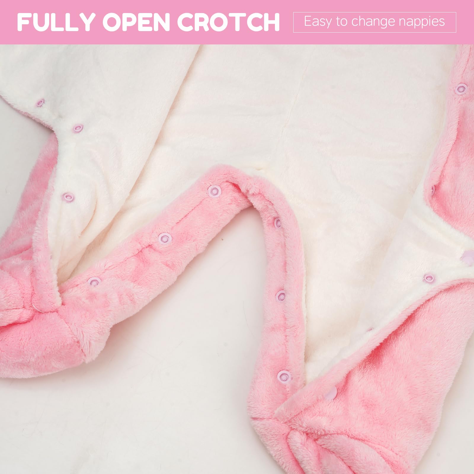WYTbaby Tute da neve bambino Pile tuta neve Neonato Inverno con Cappuccio Calore Infantile pagliaccetto Tute Neve Outfit per Ragazze Ragazzi