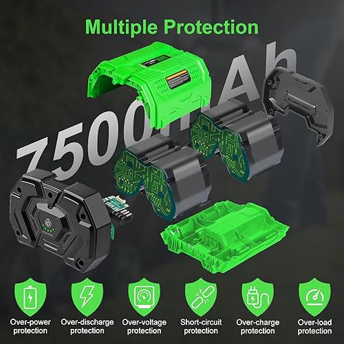 Miniatura 5 de Reemplazo de batería de 56 V para batería EGO de 56 V compatible con batería de iones de litio EGO 56V 5.0 Ah BA2800 BA2800T BA4200 herramienta