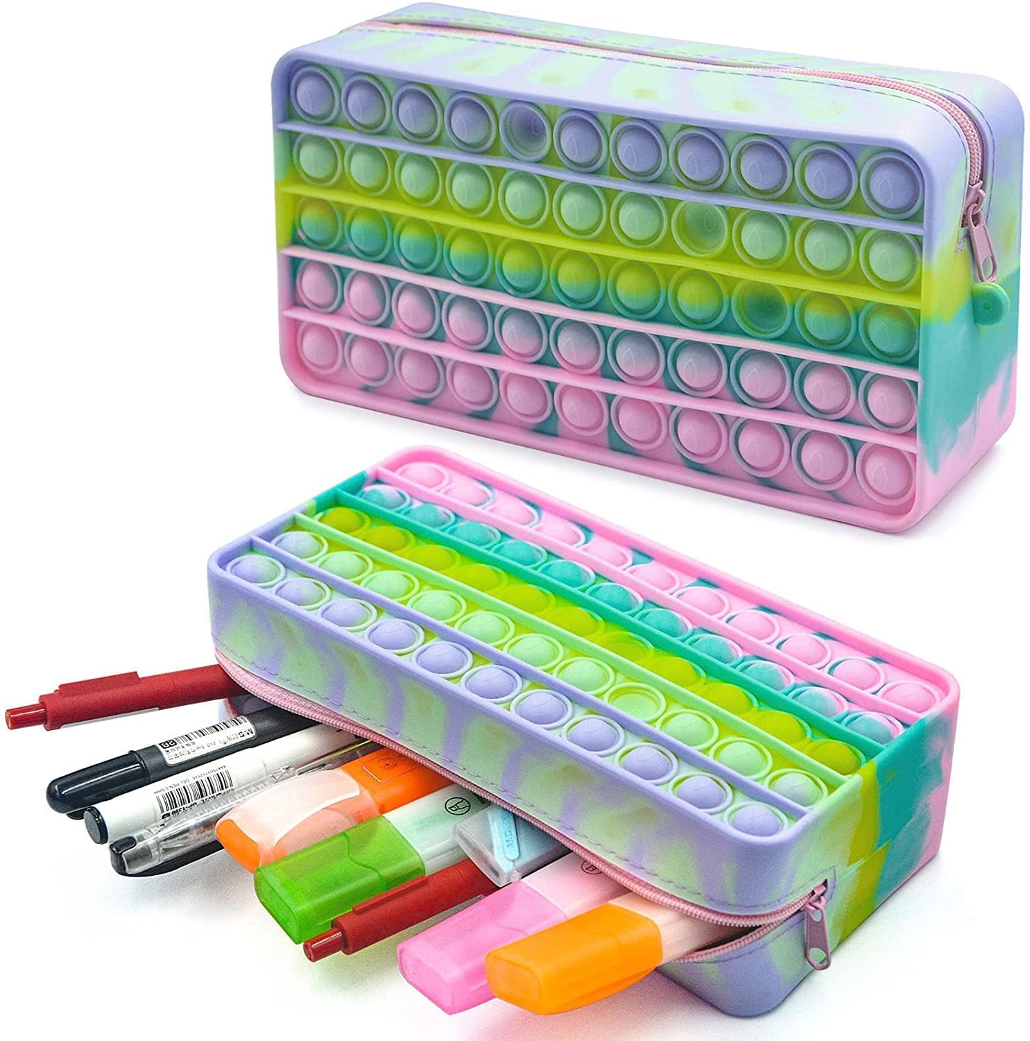 PANCIKAA Pop It Pouches/Pencil Case/Stationery Storage Bag with Large Capacity, Pop Bubble School Stationery Organizer - Assorted Color (B0B71PNZL4) Amazon Price History, Amazon Price Tracker