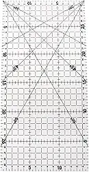 Régua 15x30 Cm Gravada A Laser Patchwork Artesanato (TRANSPARENTE)