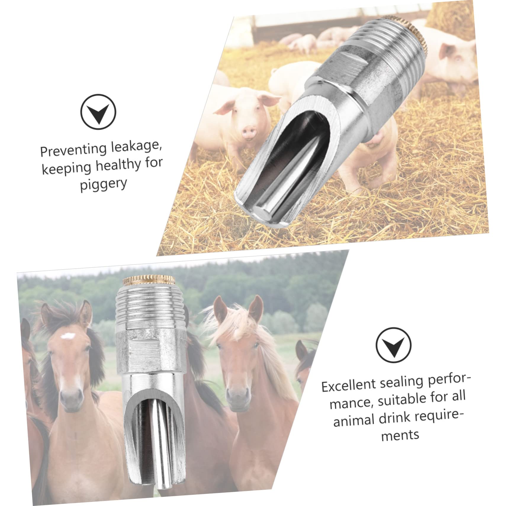 Automatische Schweinenippel Tränke Langlebig und Auslaufsicher 10 Stück aus Edelstahl für Ferkel und Mastschweine in Tierhaltung
