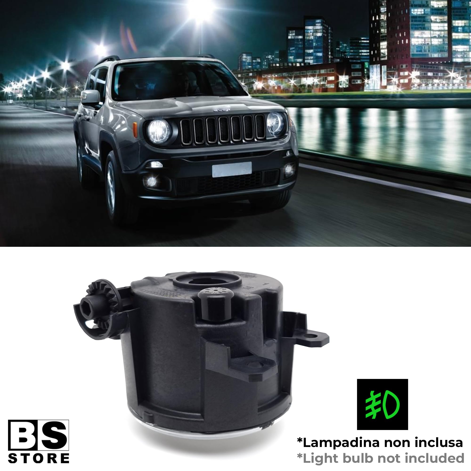 BSSTORE Fendinebbia Anteriore Bileterale per Renegade (BU, B1) dal 2014 in poi