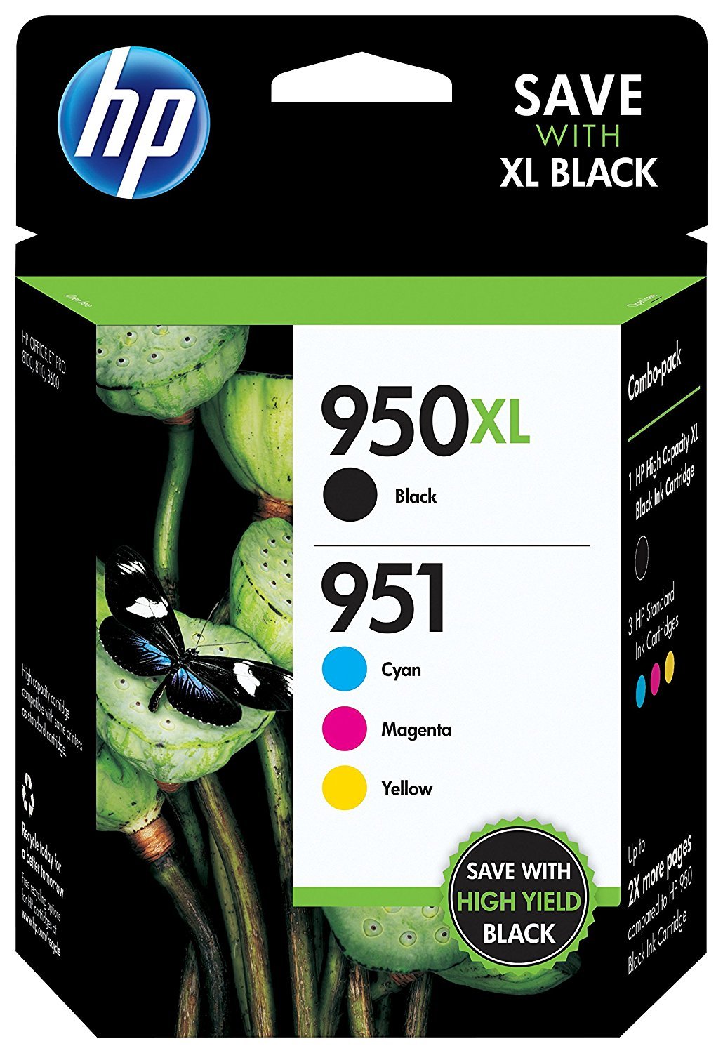 HP 950XL Inkjet Cartridge CN045AE - Color: Black