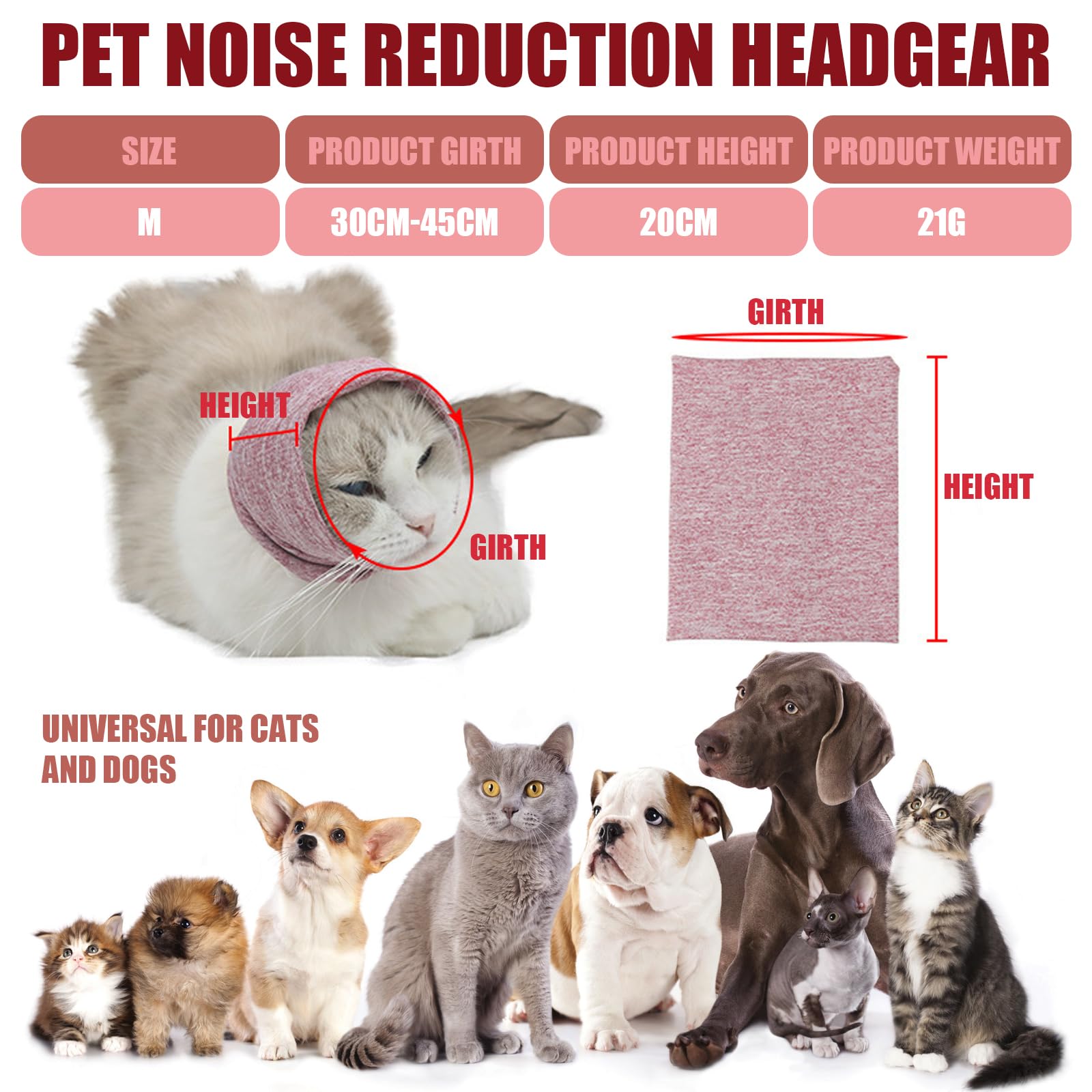 Snood Per Cani Antirumore Grigio Taglia L - Paraorecchie Scaldacollo Per Ansia E Freddo - Foto 9