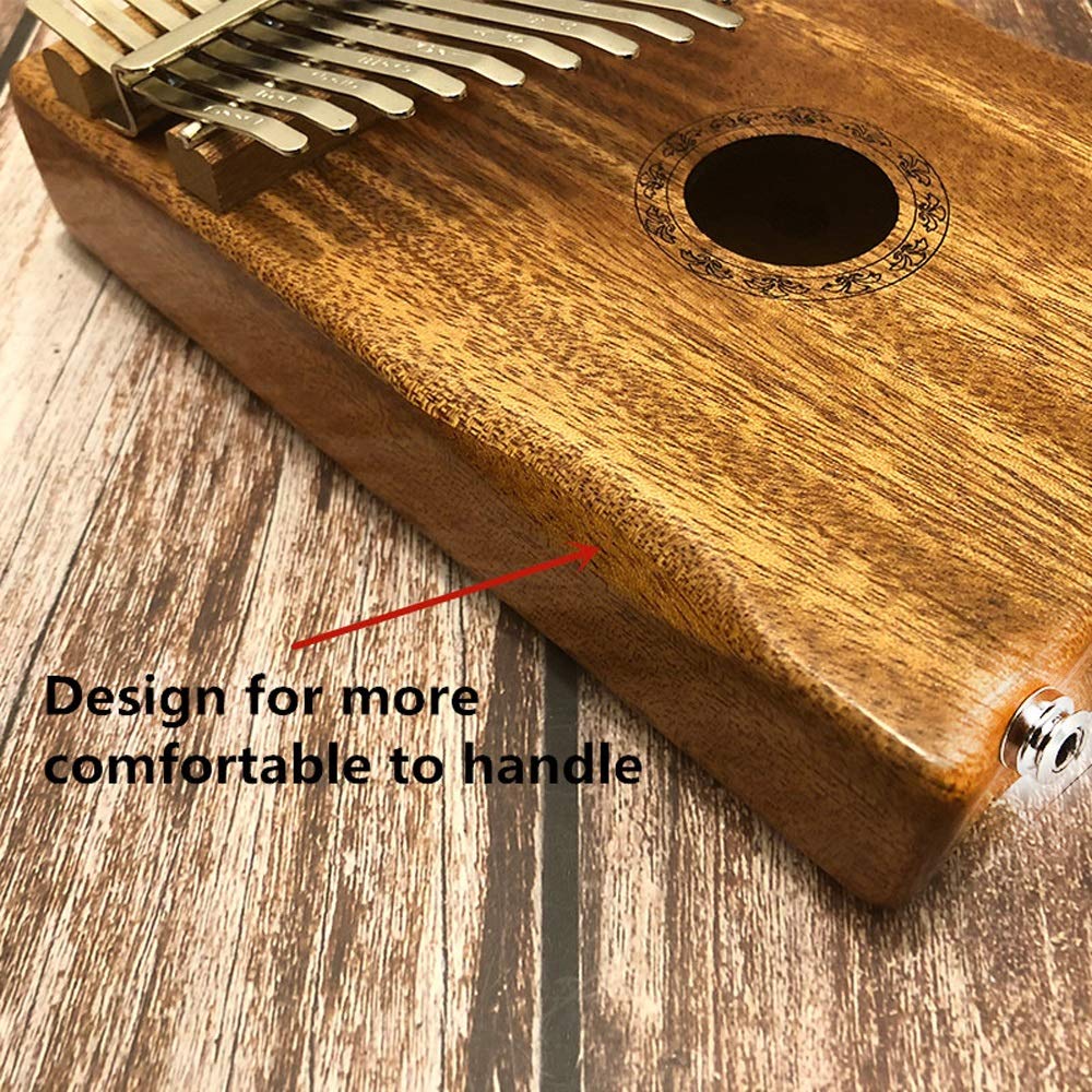Kalimba - Piano de pulgar de 17 teclas, afinación integrada e instrucciones de estudio, piano de pulgar de 17 tonos, piano de dedo kalimba de chapa completa para adultos, principiantes, piano de dedo