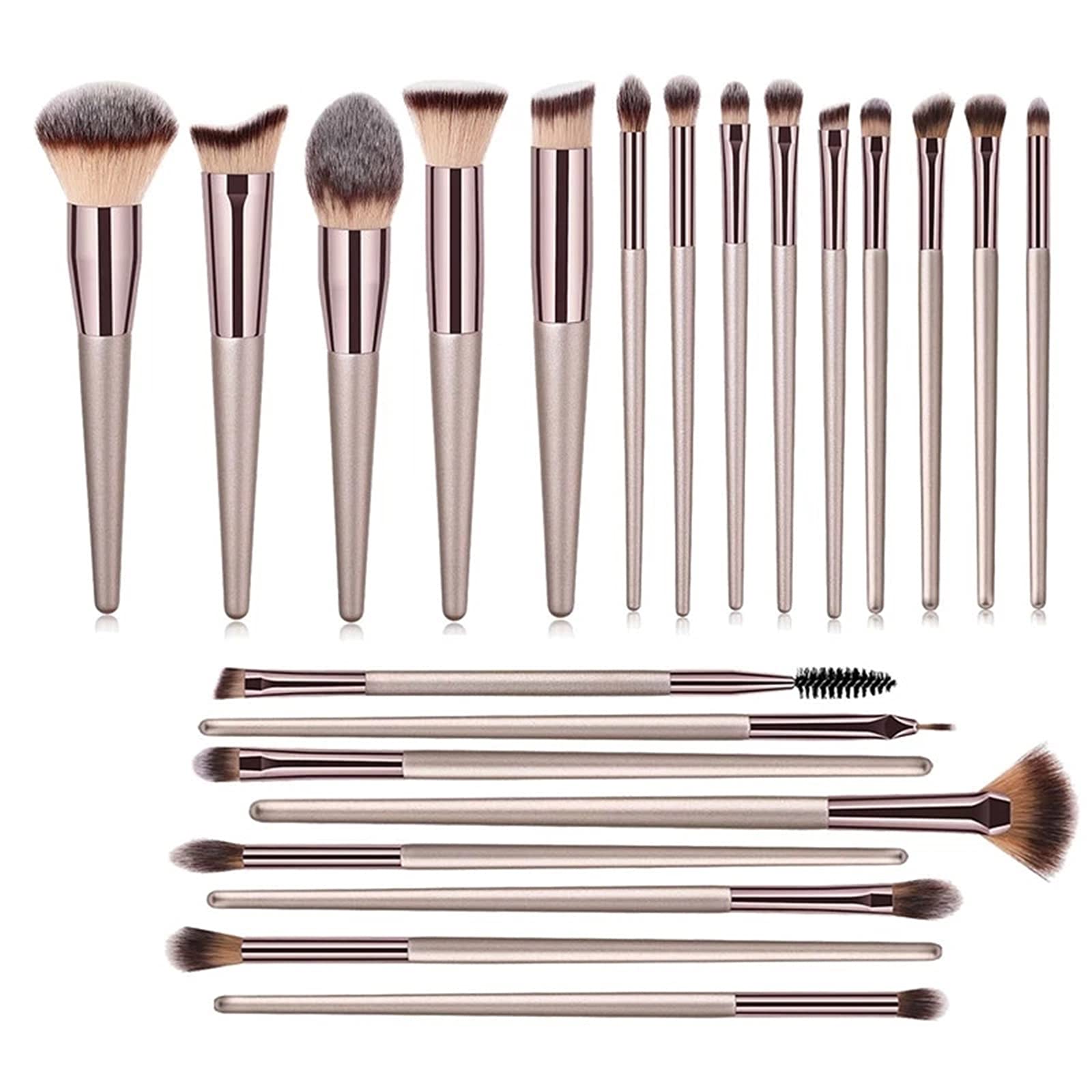 Make-up-Pinsel-Set 22-teiliger Make-up-Pinsel Concealer Foundation Puder-Lidschatten-Make-up-Bürste für Reiseurlaub