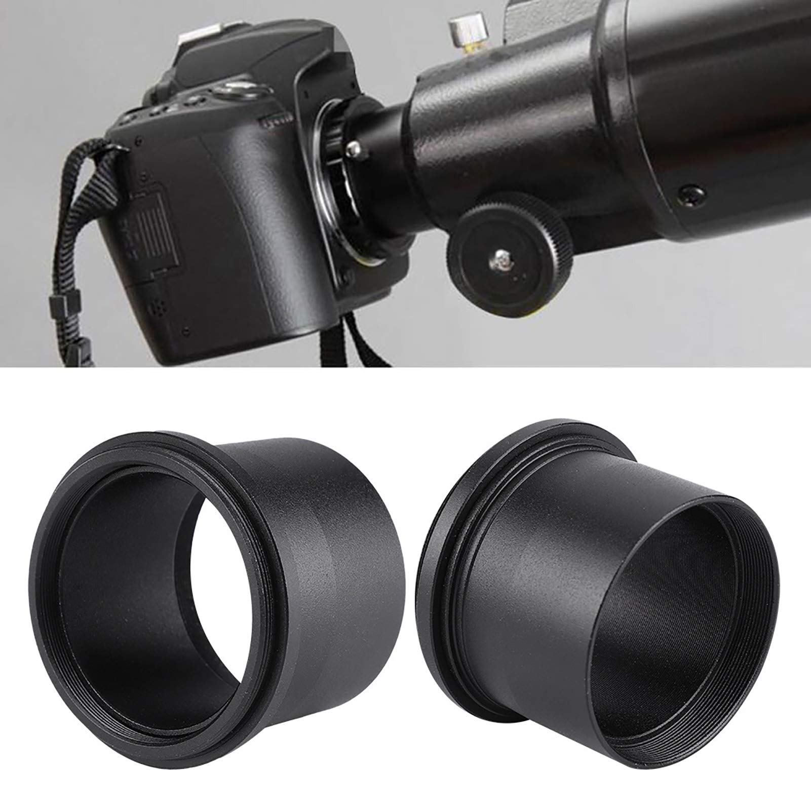 Objektivadapterring mit Innengewinde M48x0 m48 männlich auf 2 zoll 75 Astronomischer Okularring für Teleskop, Adapterring für Kamera mit T2-Adapter, präzise Adaptery fotograficzne
