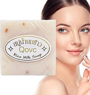 1/3Pcs Rice Clarifying Soap - Thai Rice Milk Soap,Rice Milk Soap Colla gen Skin Lightening Soap,Handmade Natural Ingredient Whitening Soap,Mild And Non Irritating Rice Soap For Hand, Face And Body