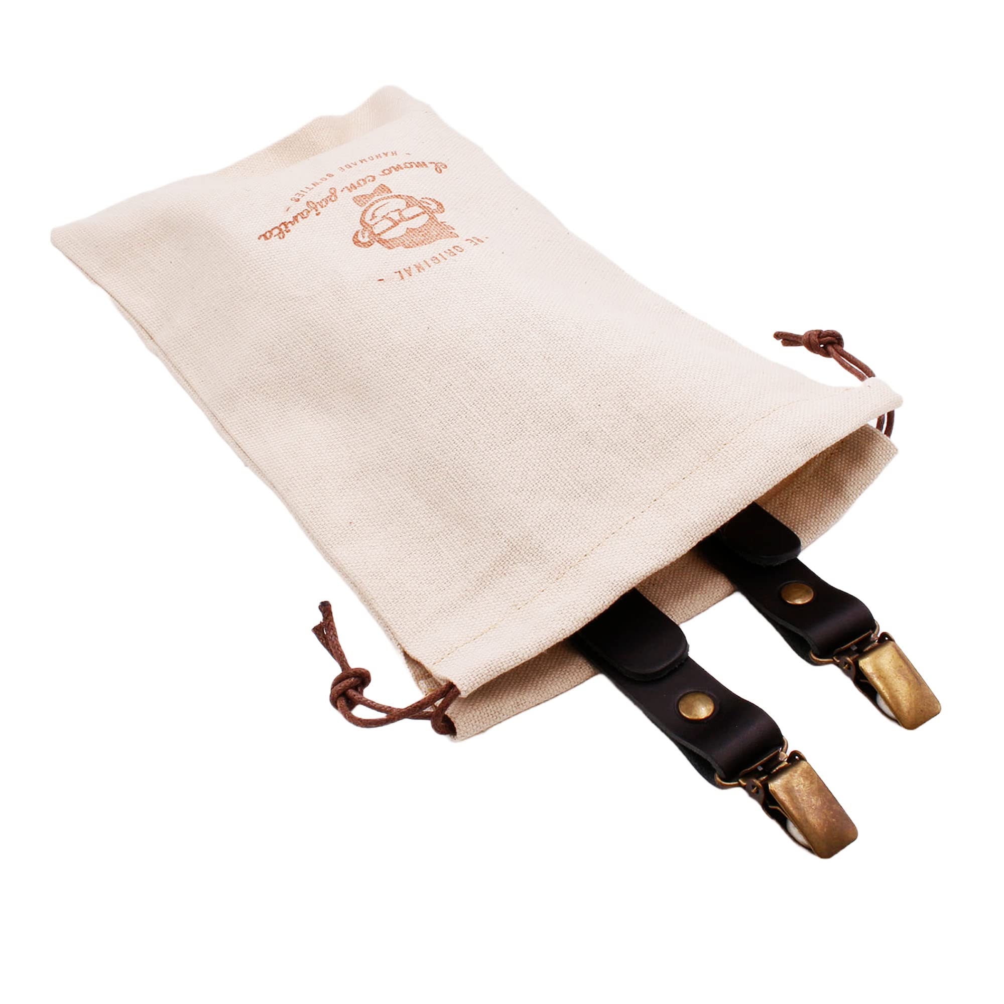 Lederhosenträger für Männer. Cooper Hosenträger für Vintage-Hosen. Lässige Herren Lederhosenträger, retro. Original Herren Hosenträger.