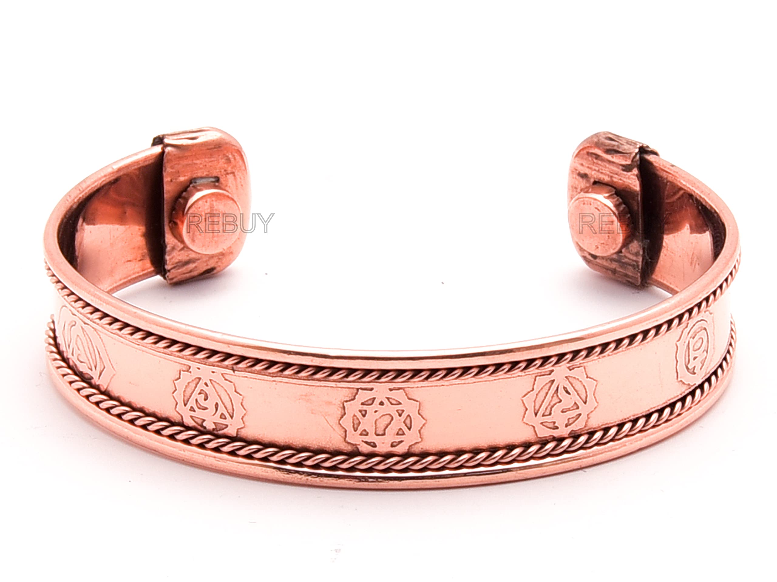 REBUY Copper Kada 7 Chakra Bracelet for Men and Women (B08WPZJ3ZF) Amazon Price History, Amazon Price Tracker