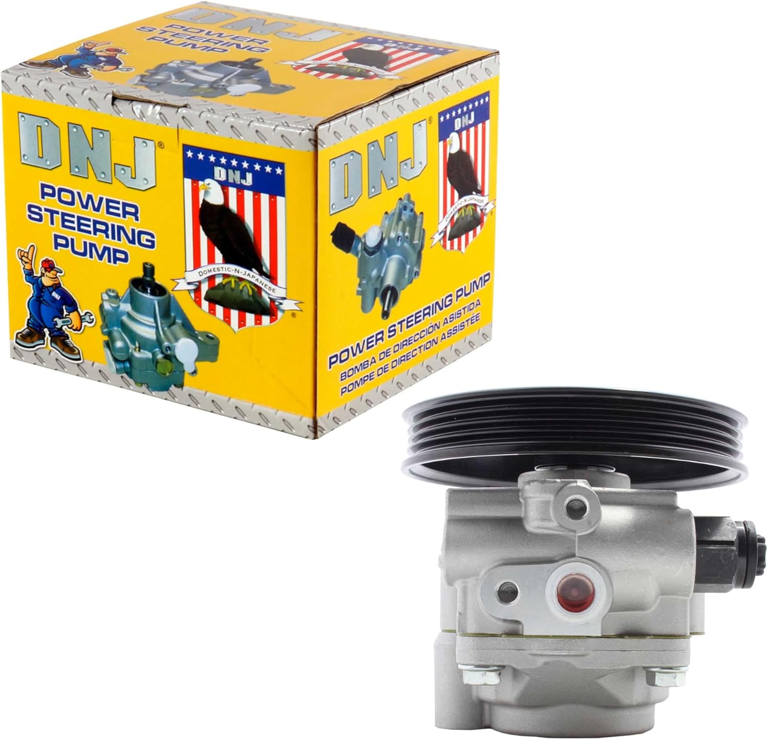 DNJ PSP1281 New Power Steering Pump for 2000-2004 Toyota Tundra 3.4L V6 24V DOHC 3378cc