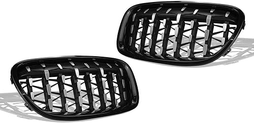 Miniatura 8 de Rejilla F10, parrilla frontal de repuesto compatible con BMW Serie 5 F10 F11 F18 2010-2016 (Gypsophila Half Silver)