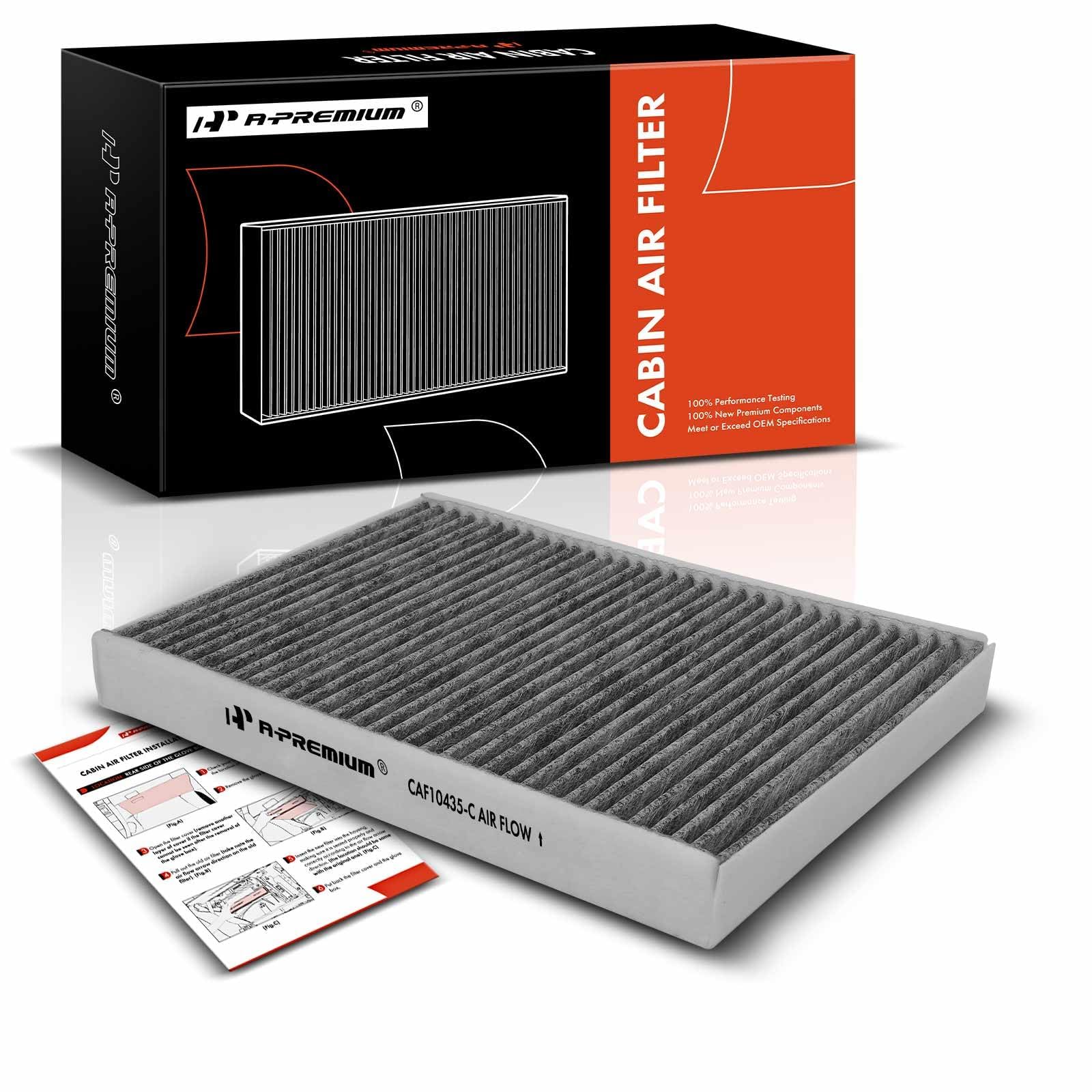 A-Premium Cabin Air Filter with Activated Carbon Compatible with Volvo XC60, S60, S60 Cross Country, XC70, S80, V60, V60 Cross Country, V70 & Land Rover LR2, Discovery Sport, Range Rover Evoque