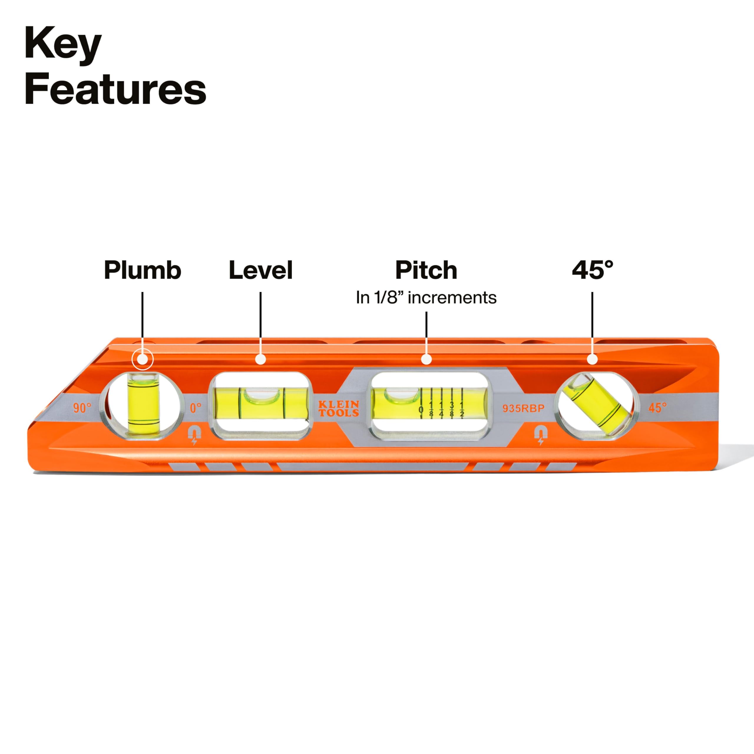 Klein Tools Pitch Vial Level - 8 Inch -2