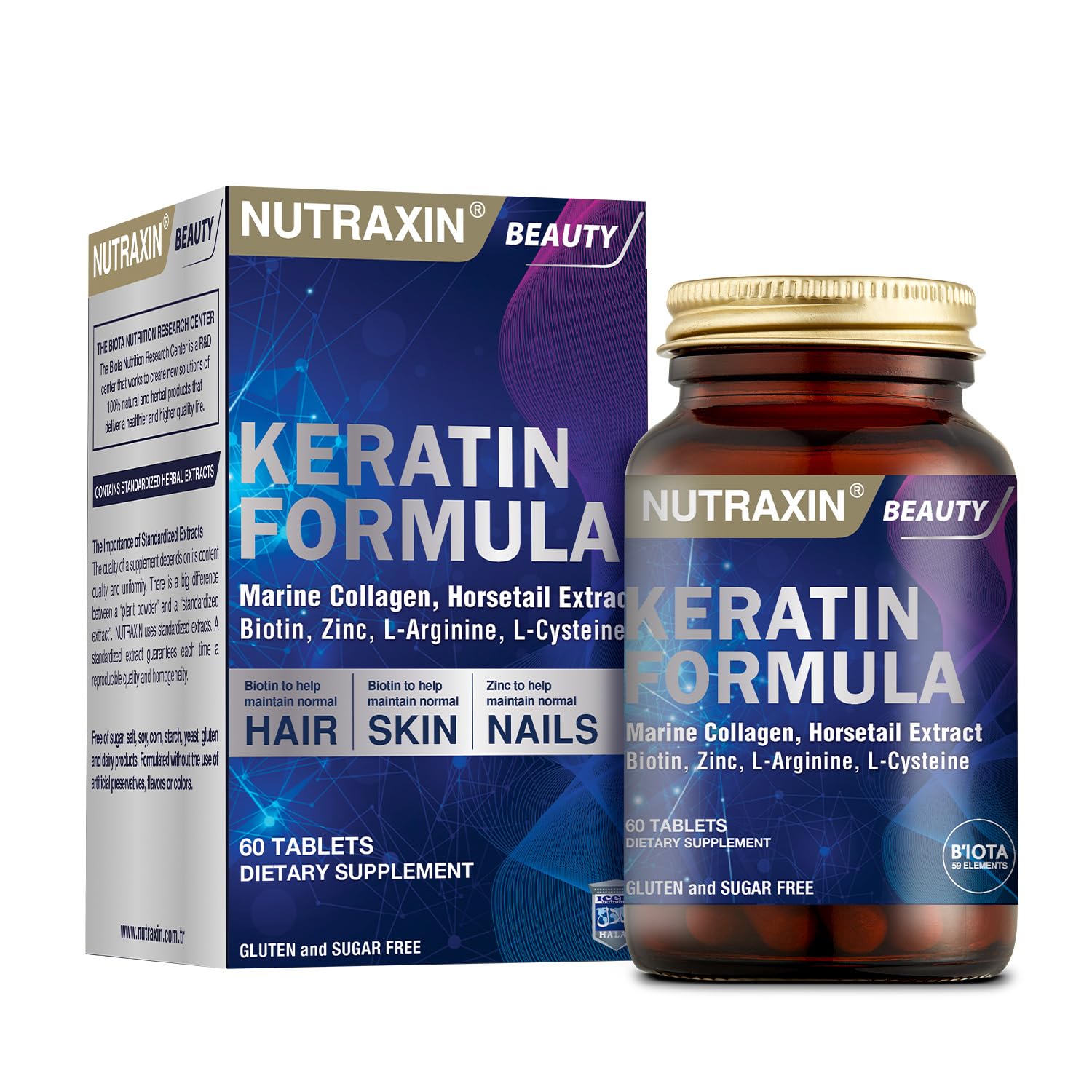 Nutraxin Beauty Keratin Formula 60 Tablet Takviye Edici Gıda