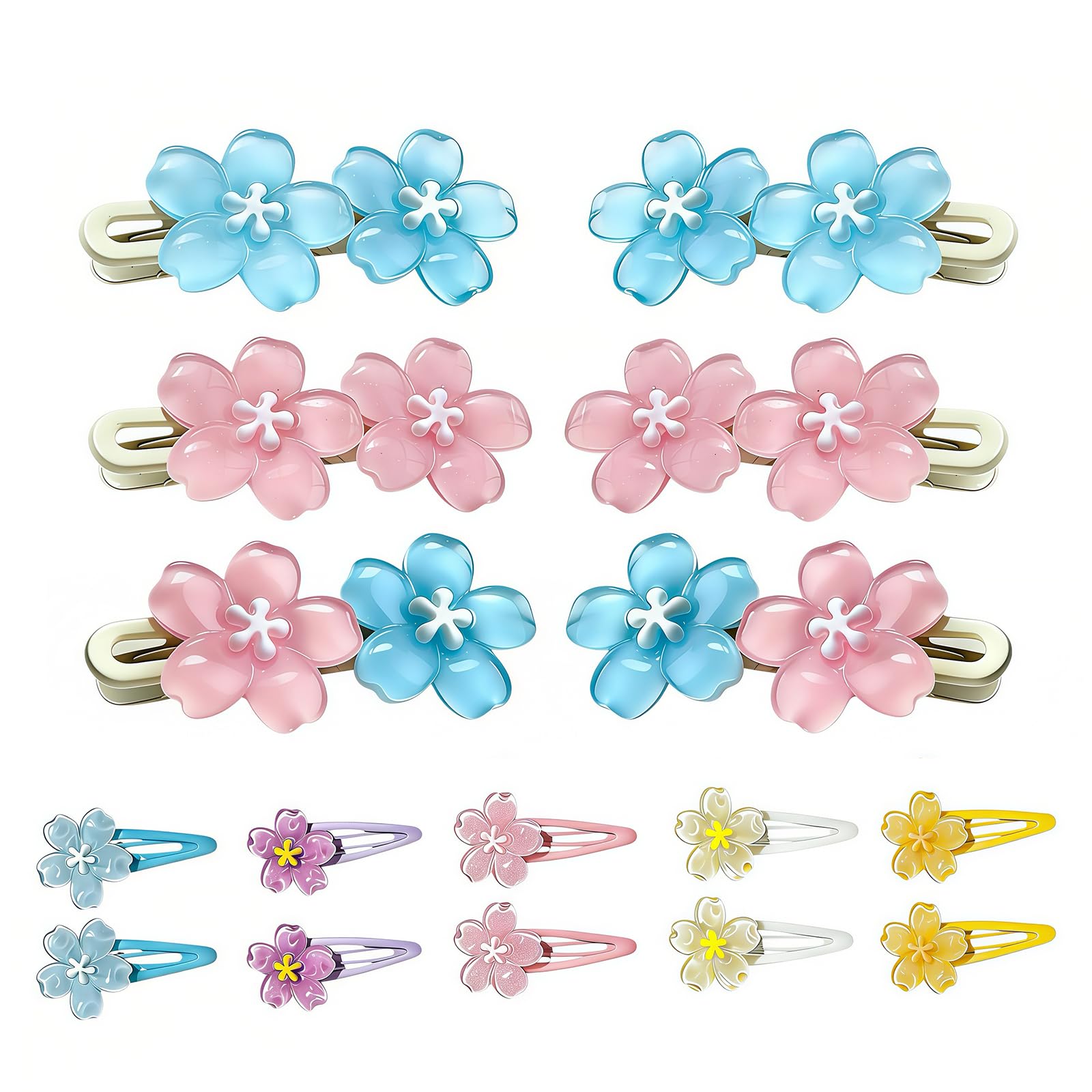 Amazon | 桜 アクセサリー 桜 髪飾り ヘアクリップ 花 16個セット