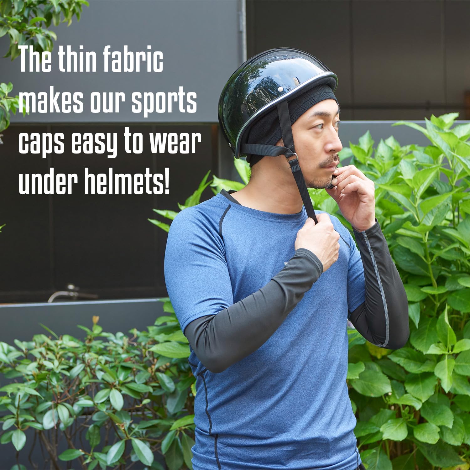 CHARM Running Sports Caps for Men & Women, Stretchy Lightweight Sweat-Wicking Workout Skully Beanie Cooling Hat Liner - Image 6