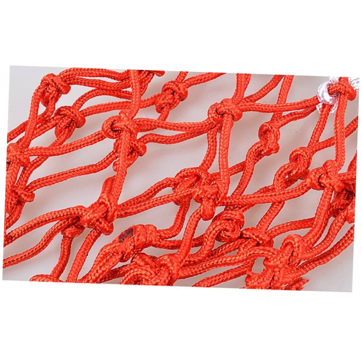 BESPORTBLE 2pcs Nylon Braided Basketball Net Replacement Red Sports Net for Outdoor Courts