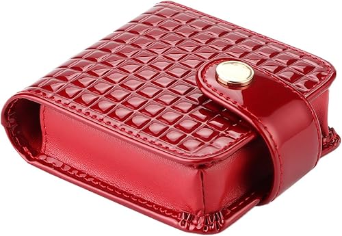 kilofly Funda de piel auténtica con doble lápiz labial y caja de regalo