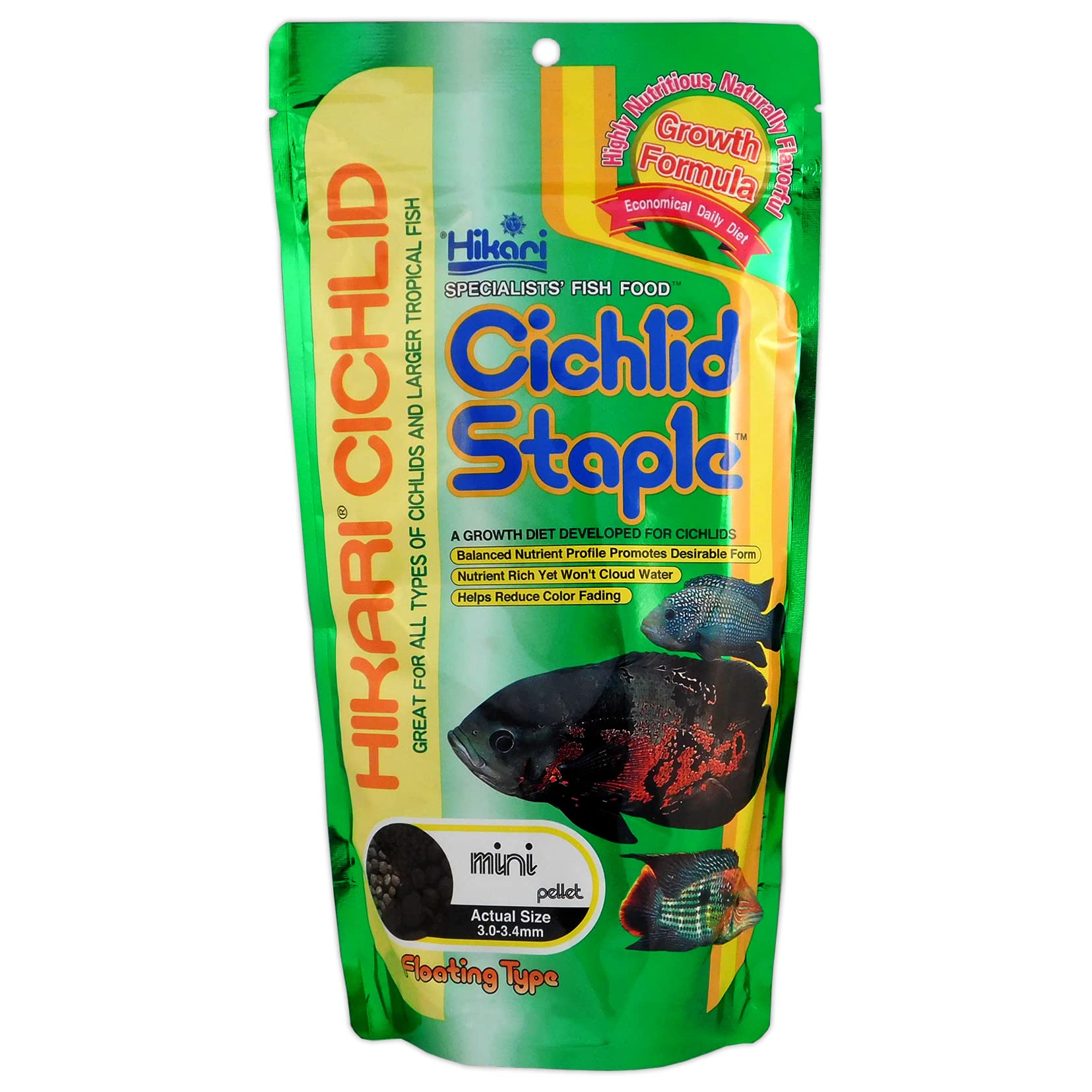 Hikari Cichlid Staple | 57gm | Mini Pellet | Floating