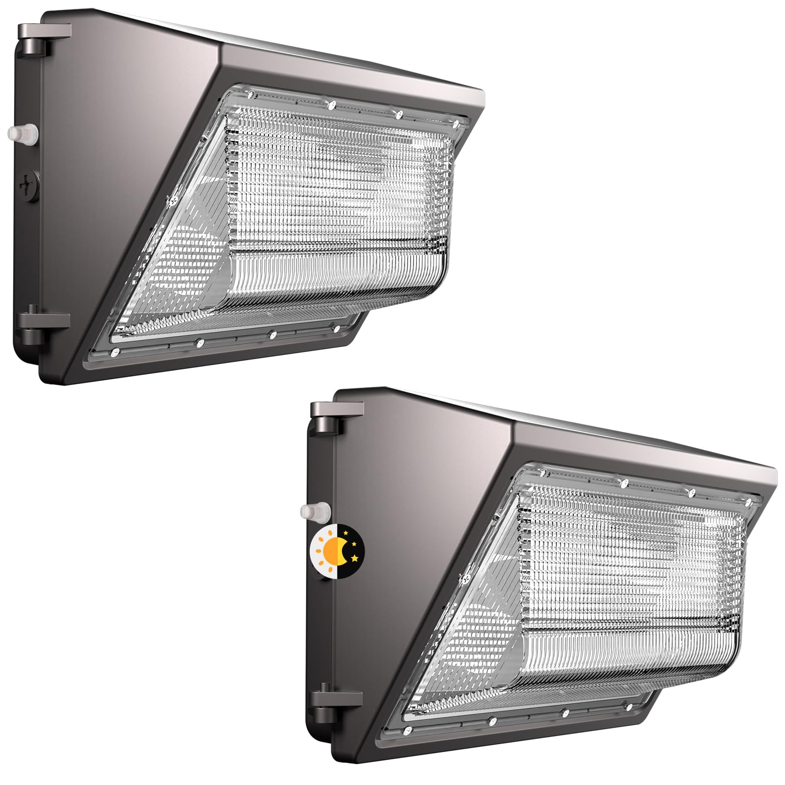 Lightdot 2Pack 250W LED Wall Pack Lights, 100-277v Dusk to Dawn