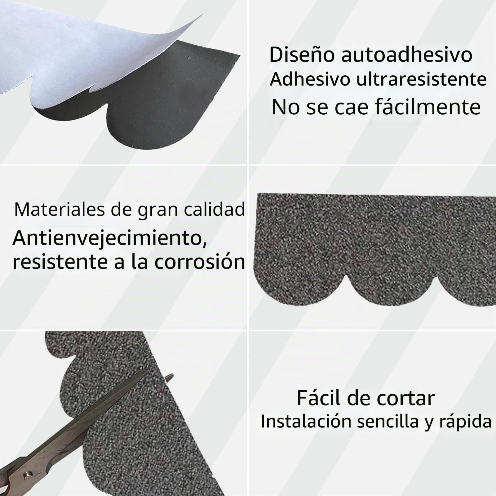 Lote de 53 tejas de cartón asfáltico adhesivas - Mini tejas de tejado para cobertizo de jardín - Tejas asfálticas para nido de pájaros - Techo de buzón