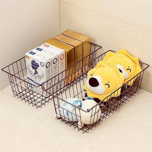 Miniatura 5 de SANNO Cestas de almacenamiento de alambre para congelador, organizador de alimentos, cocina, cestas organizadoras para el hogar, baño, organización