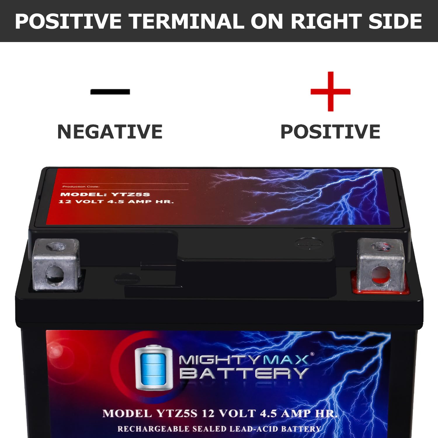 Amazon.com: Mighty Max Battery YTZ5S - 12 Volt 4.5 AH, 65 CCA