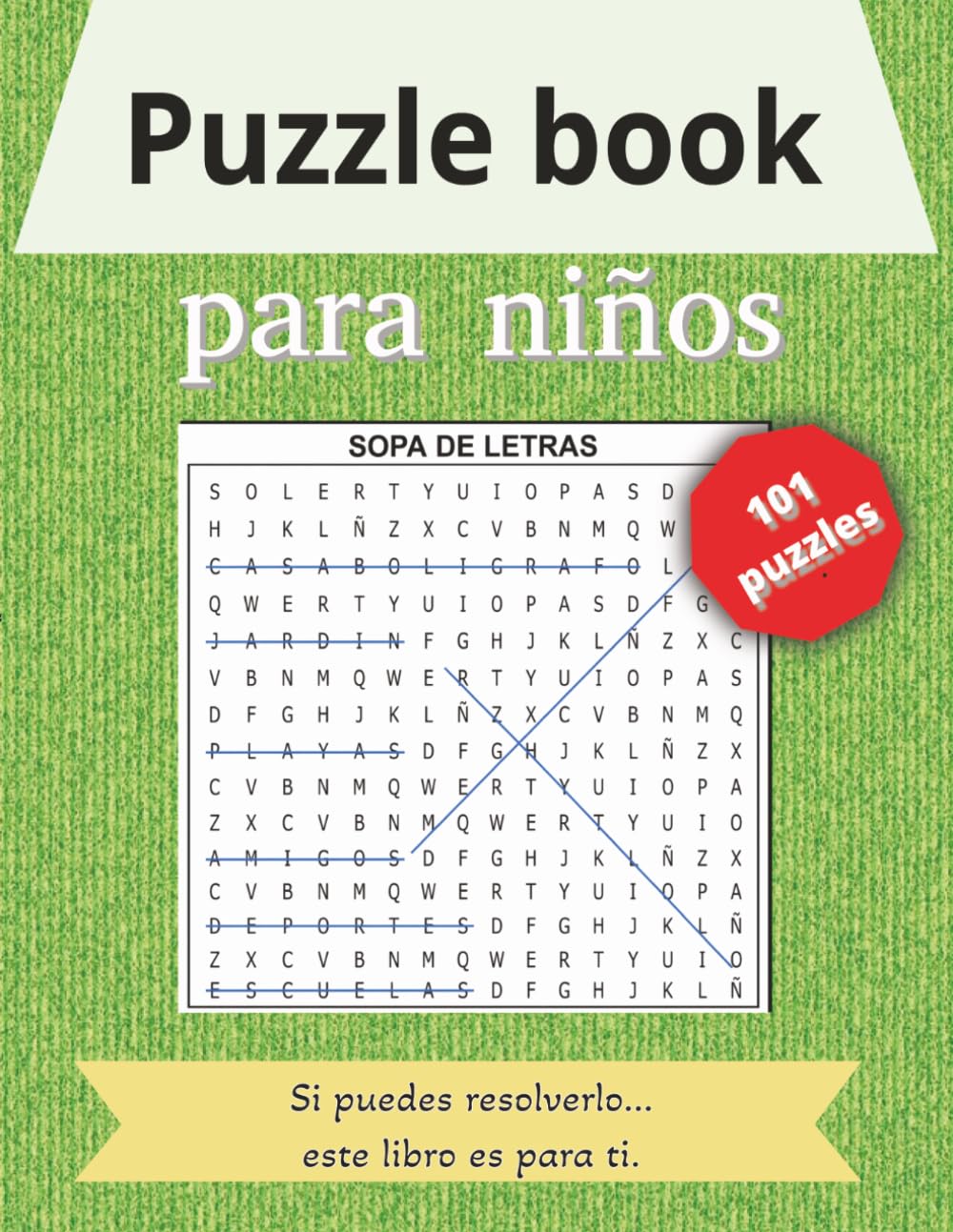Puzzle book, para niños.: Fun Activity Book With 74 Puzzles for kids